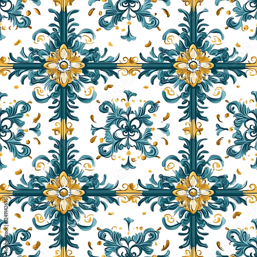 Wallpaper Mural Carpet or tile patterns for interior decoration Torontodigital.ca