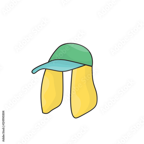 simple icon fishing equipment illustration