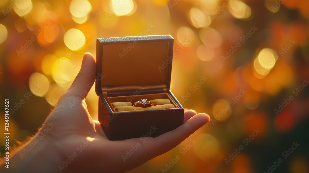 wedding rings in the hands of the groom. Valentine's day or wedding themed template concept. Card, banner, poster design with copy space wedding rings in the hands of the groom. Valentine's day or wedding themed template concept. Card, banner, poster design with copy space