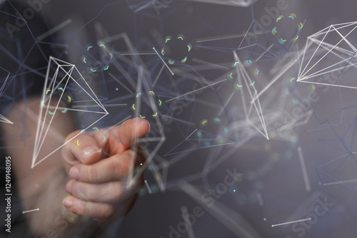 Global network. Blockchain....