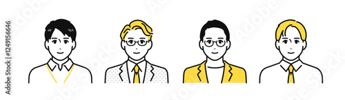 働く男性 人物 アイコン