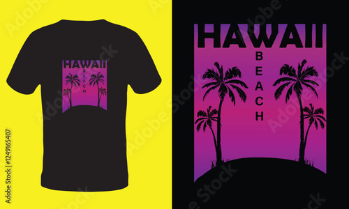 Retro summer t shirt design 