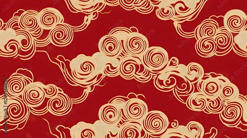 Chinese seamless circle abstract wave pattern
Chinese seamless circle abstract wave pattern