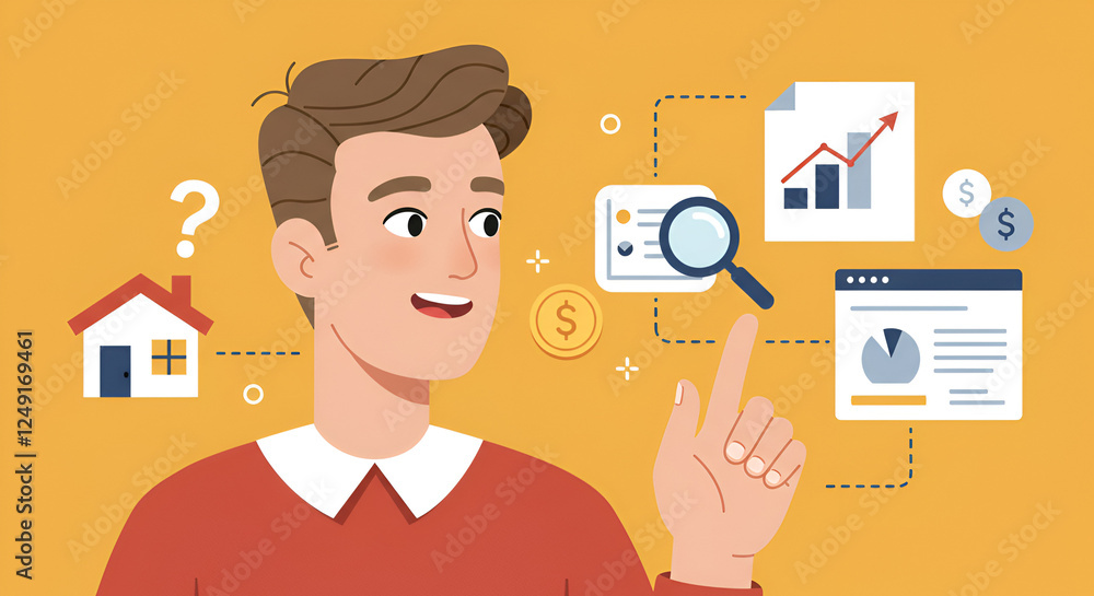 Young Investor Exploring Real Estate Investment Opportunities Young Investor Exploring Real Estate Investment Opportunities