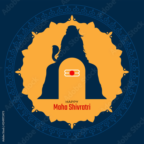 Elegant Happy Maha Shivratri Indian festival celebration background