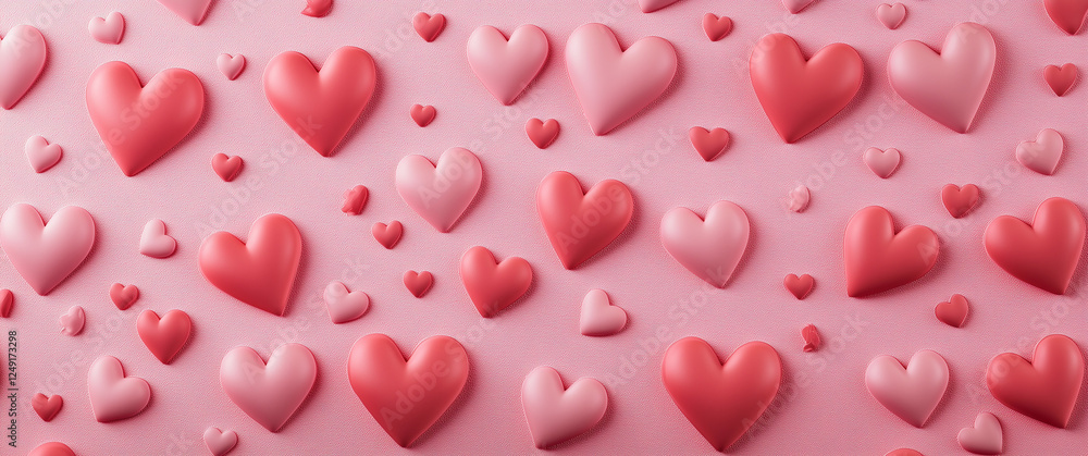 Valentine's Day background with a pink and red hearts pattern, a pink background with heart shapes, a romantic wallpaper, a pink gradient, Valentine's Day background with a pink and red hearts pattern, a pink background with heart shapes, a romantic wallpaper, a pink gradient,