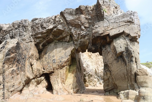old stone arch in Brittany, Saint Pierre Quiberon 