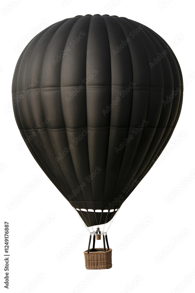 Fototapeta premium Isolated Black Fabric Balloon