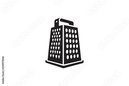 grater black color vector silhouette illustration isolated in white background