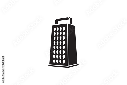 grater black color vector silhouette illustration isolated in white background