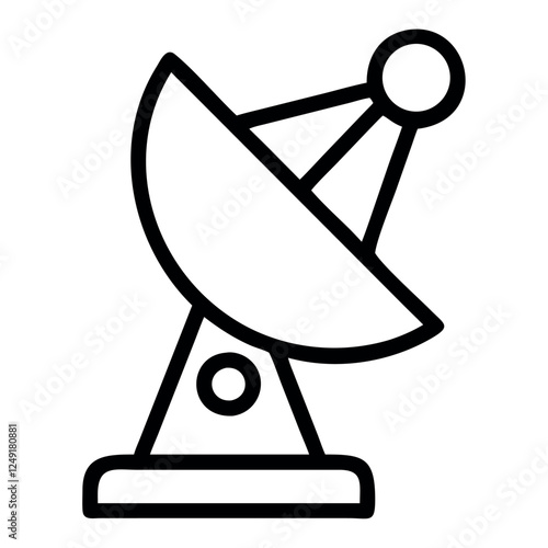 Space Communication Satellite Dish Signal