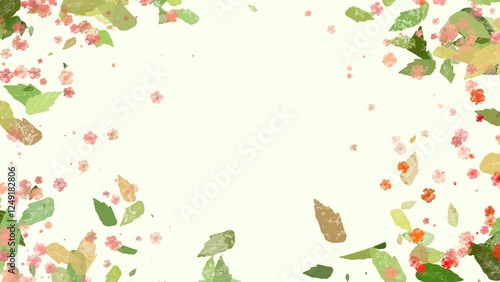 Wallpaper Mural abstract floral background with flowers Torontodigital.ca