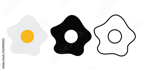 Egg. Egg icon in flat style isolated on a white background