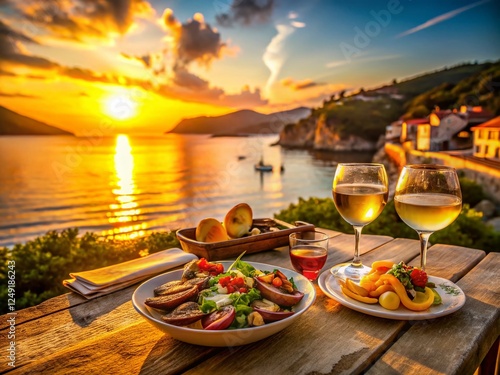 Sun-Drenched Seafood Lunch, Capoliveri, Elba Island, Italy photo