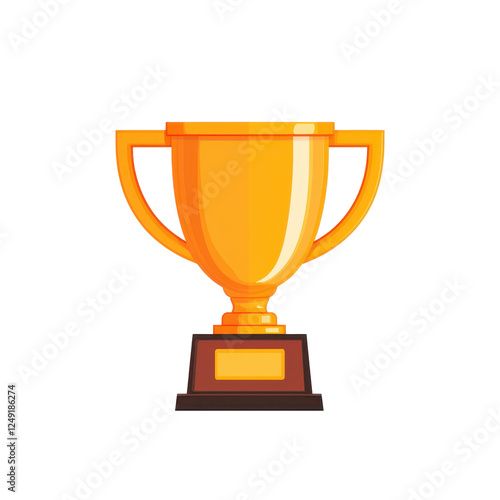 Wallpaper Mural Golden trophy icon representing achievement and success Torontodigital.ca