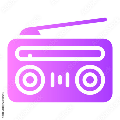 radio gradient icon