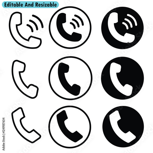 Phone Icon, Telephone Icon And Call Icon Download