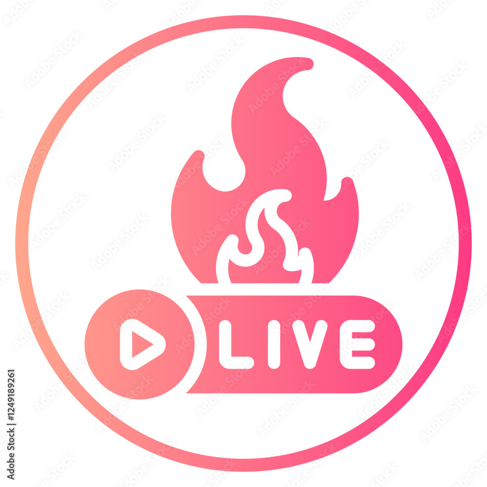 broadcasting gradient icon broadcasting gradient icon