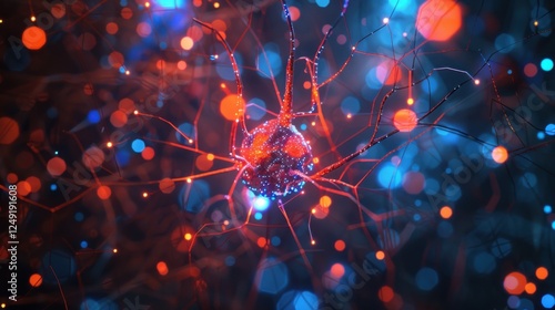 Glowing interconnected network of nodes and lines symbolizing open-source collaboration, abstract digital patterns in the background. Technology and innovation concepts.