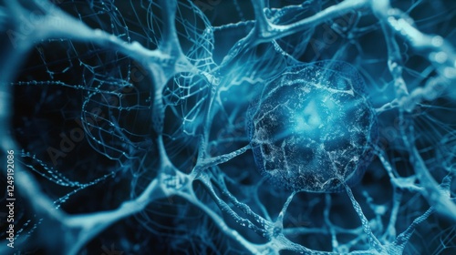 Glowing interconnected network of nodes and lines symbolizing open-source collaboration, abstract digital patterns in the background. Technology and innovation concepts.