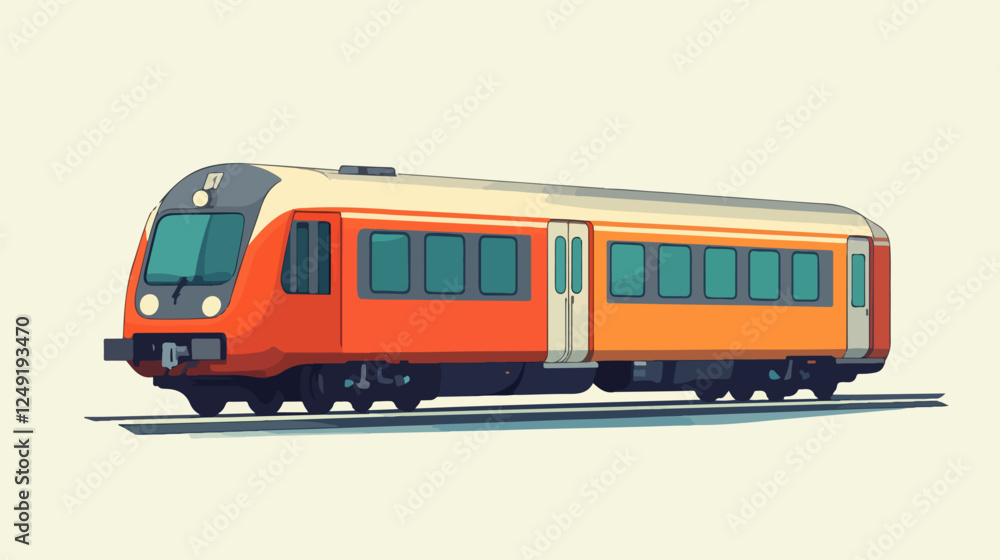 Illustration of a modern high-speed train. Railway travel. Railroad. Illustration of a modern high-speed train. Railway travel. Railroad.