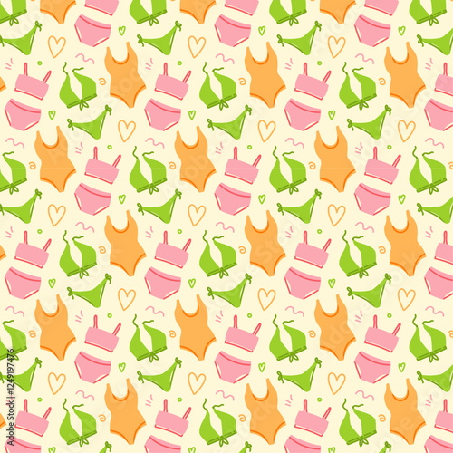 Three swimwear pattern