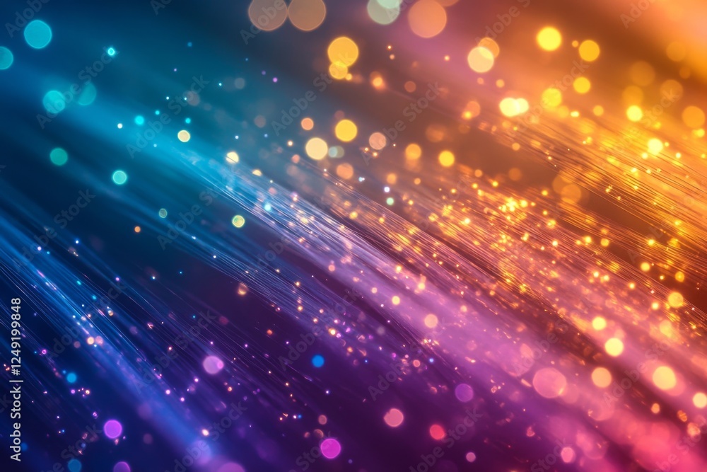 Fototapeta premium Vivid streaks of colorful light creating an abstract effect