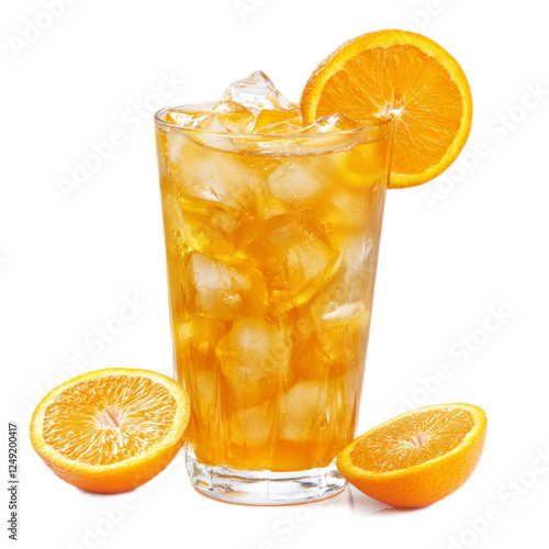 Iced Tea with Orange Slices.