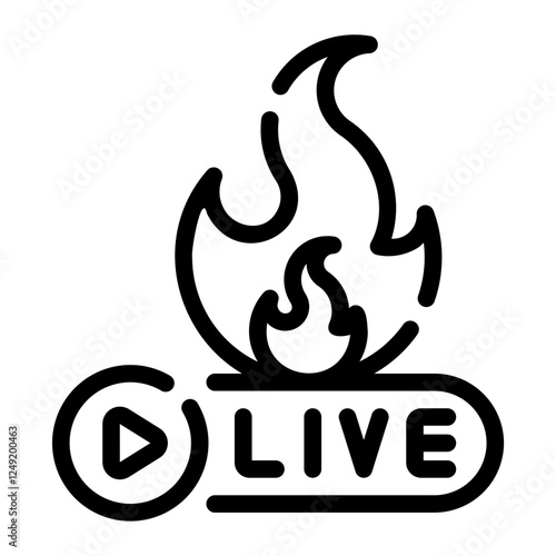 broadcasting line icon