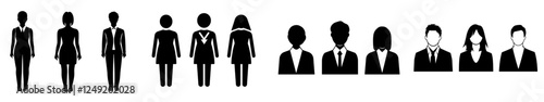 Group of people or group of users/friends flat icon for apps and websites
