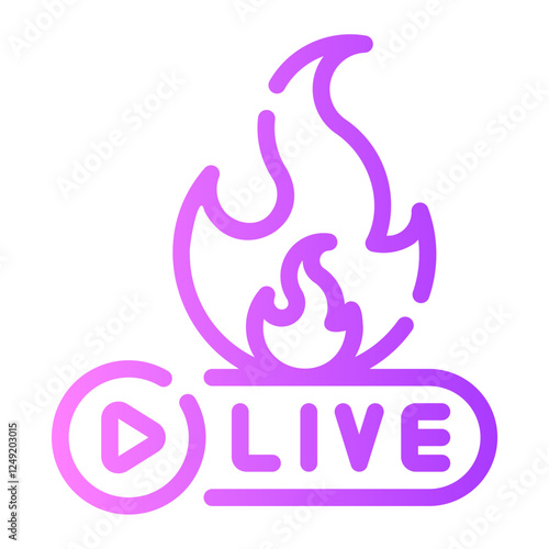 broadcasting gradient icon