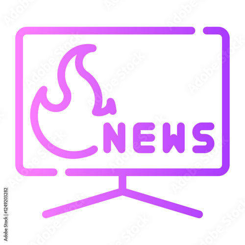 news gradient icon photo