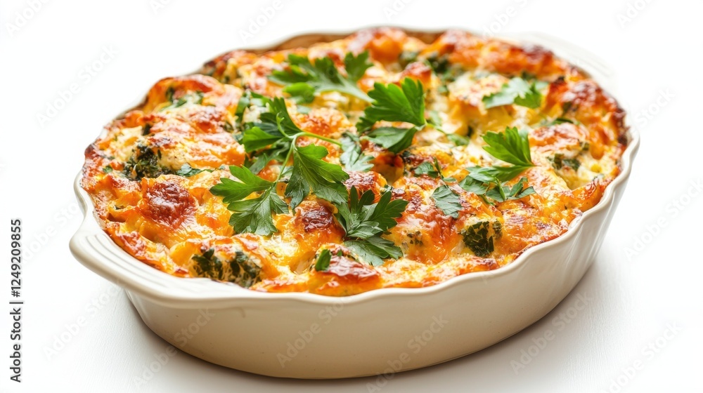 Baking dish filled with vibrant shakshouka showcases a medley of spices and fresh ingredients, garnished with parsley. Perfect for sharing at any meal, this dish is a true delight Baking dish filled with vibrant shakshouka showcases a medley of spices and fresh ingredients, garnished with parsley. Perfect for sharing at any meal, this dish is a true delight