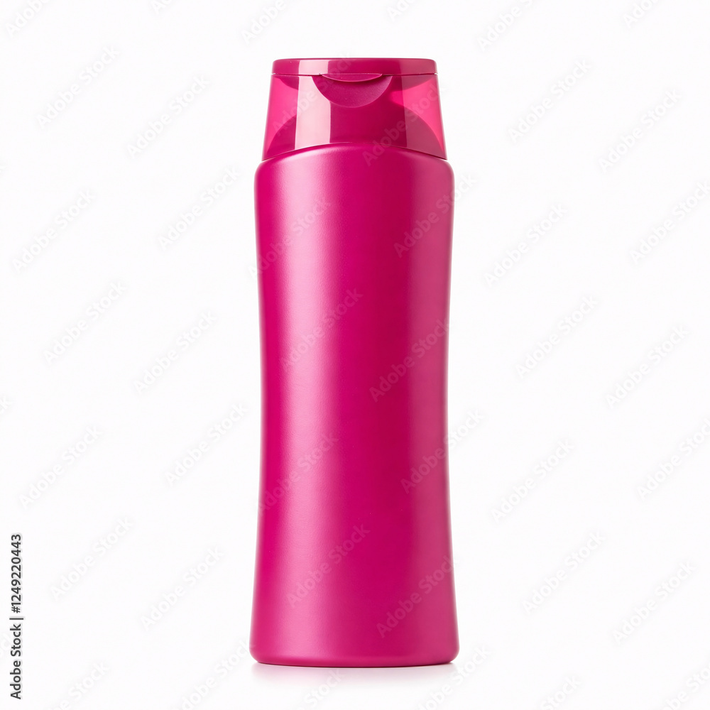 Plastic bottle of shampoo isolated on white background Plastic bottle of shampoo isolated on white background