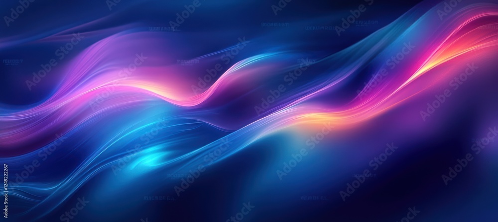 Vibrant Abstract Wave Background Neon Light Digital Art Vibrant Abstract Wave Background Neon Light Digital Art