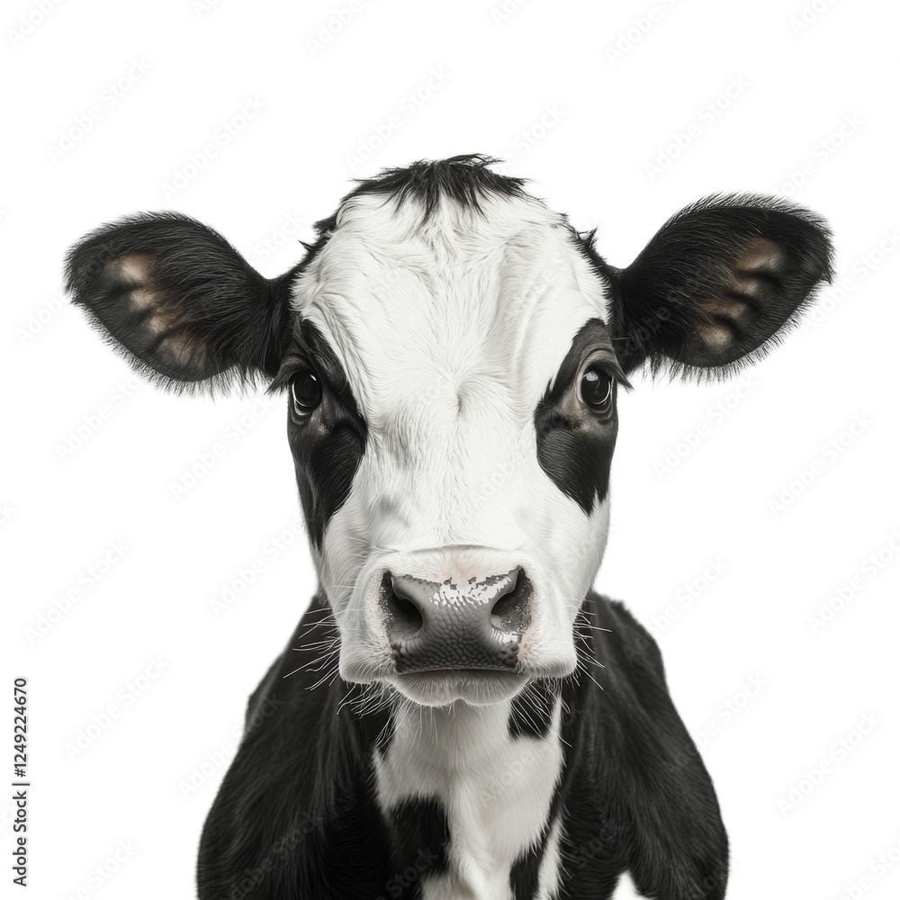 Close-up Portrait of a Curious Calf Close-up Portrait of a Curious Calf