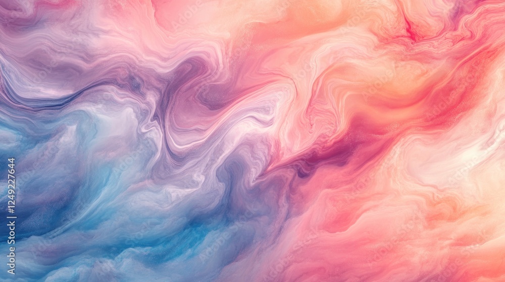 Obraz premium Abstract colorful swirls, marble texture, fluid art background.