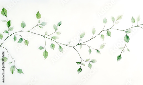 flowers and leaves in pictures illustrator2D