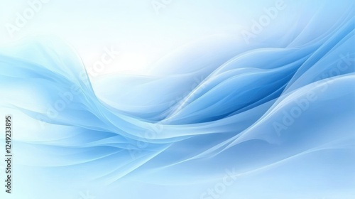 Wallpaper Mural calm abstract blue wave background with soft diffused light and smooth texture Torontodigital.ca