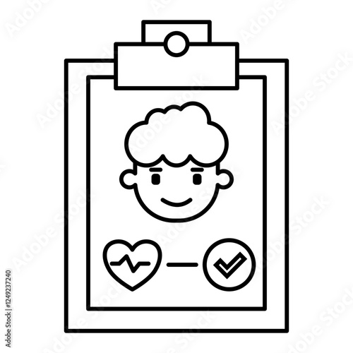 healthcare report outline icon