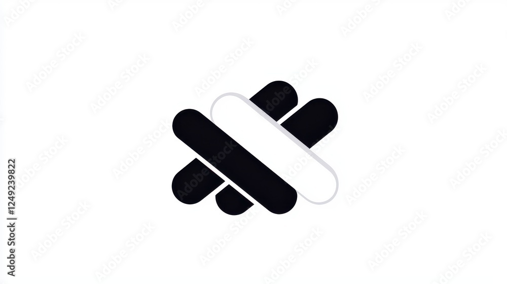 Abstract Black And White Geometric Design Abstract Black And White Geometric Design