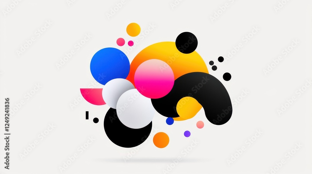 Abstract Colorful Geometric Shapes Background Design Abstract Colorful Geometric Shapes Background Design