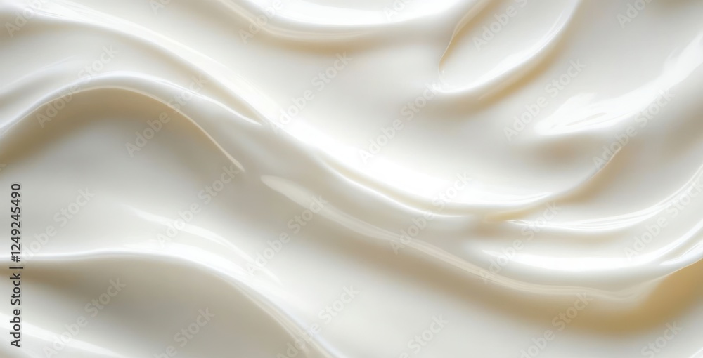Creamy White Texture Abstract Background Soft Light Skincare Product Creamy White Texture Abstract Background Soft Light Skincare Product