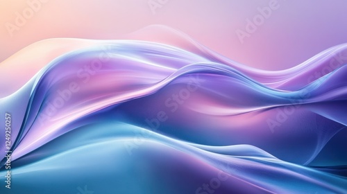 Abstract Fluid Blue Purple Design Background