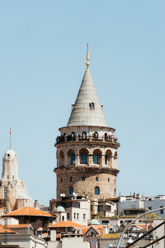 Fototapeta premium Galata Tower, Istanbul, Turkey.