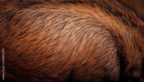 Wallpaper Mural Close-up view of soft, textured fur on the back of a domestic animal in natural light Torontodigital.ca