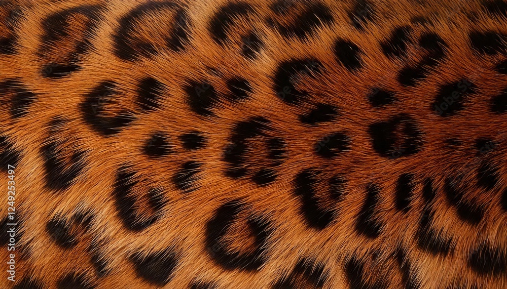 Close-up of detailed leopard fur showcasing vibrant patterns during daylight Close-up of detailed leopard fur showcasing vibrant patterns during daylight