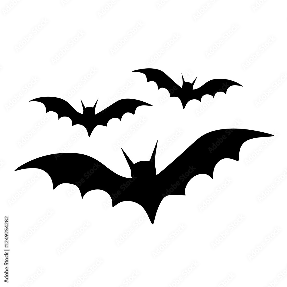 Fototapeta premium bat silhouette vector illustration
