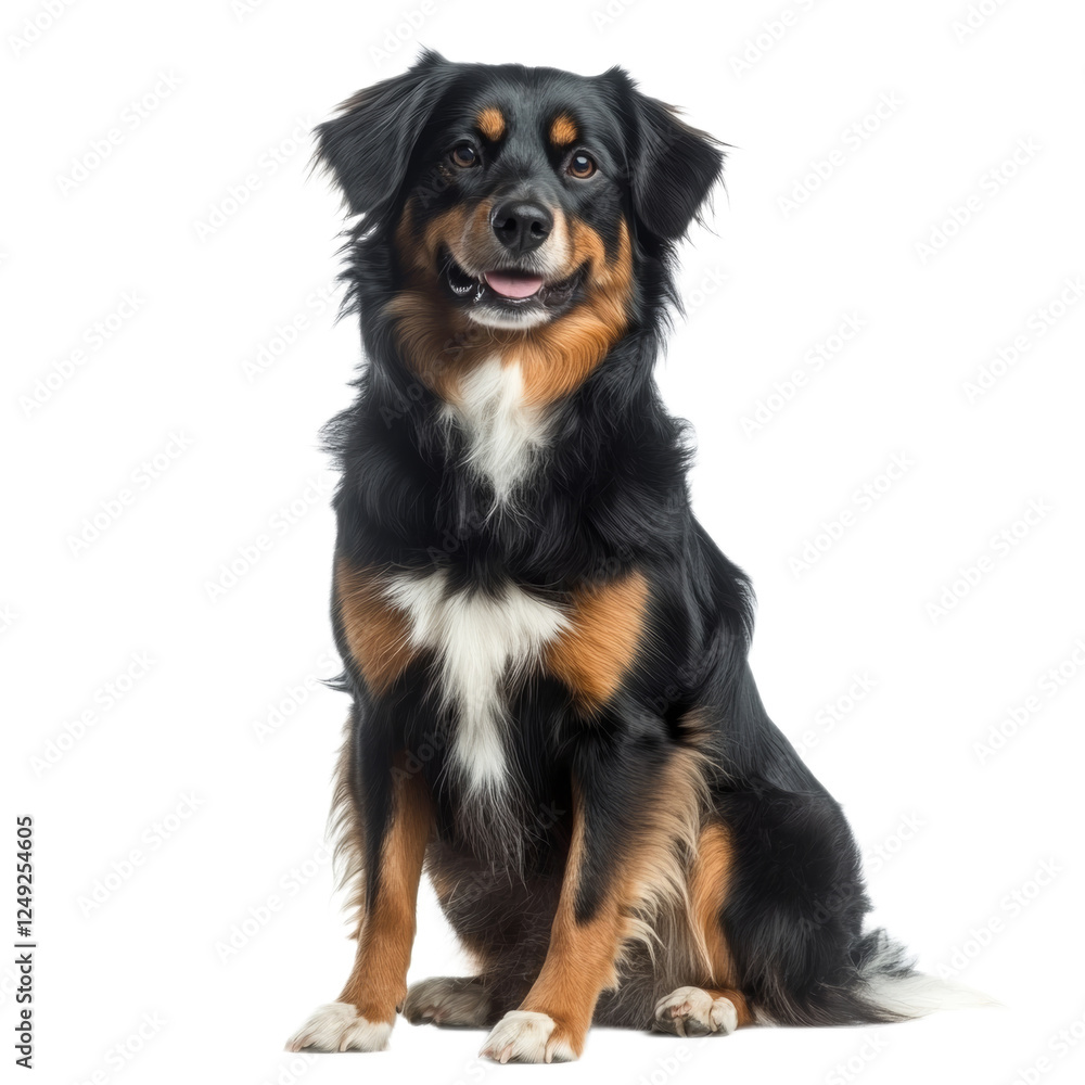Adorable Bernese Mountain Dog Puppy Sitting Adorable Bernese Mountain Dog Puppy Sitting