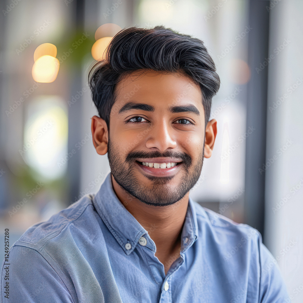 close up of young indian handsome man close up of young indian handsome man